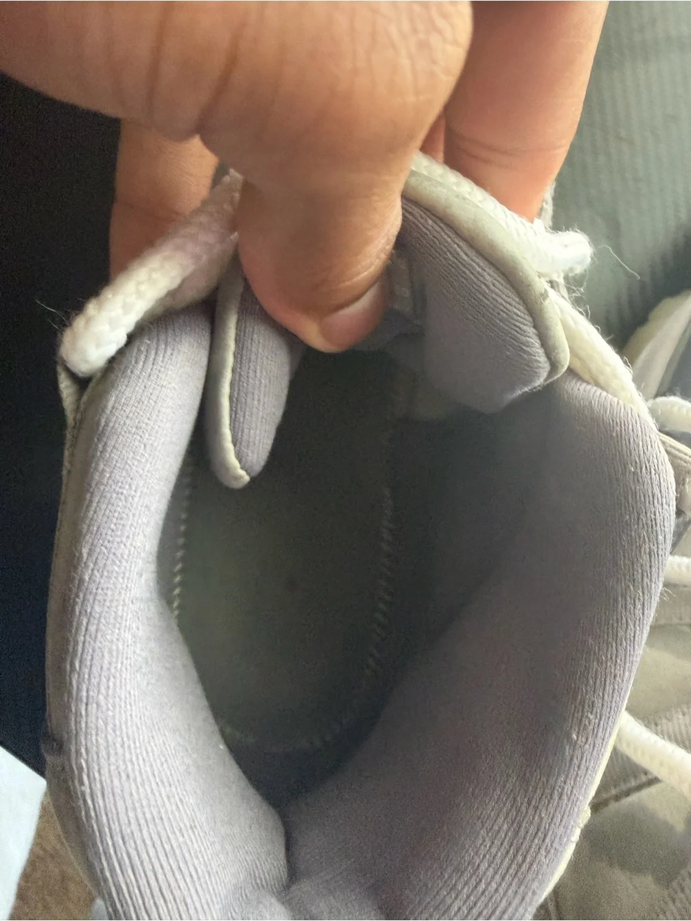 Jordan Men's cool Gray and White Retro Sneakers